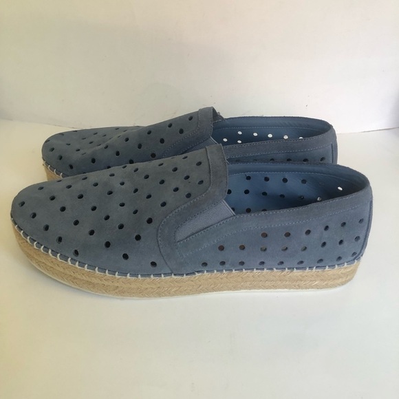 Steve Madden Women’s Widmer Suede Espadrille Platform Perforated Sneaker Size 11 - Picture 9 of 15